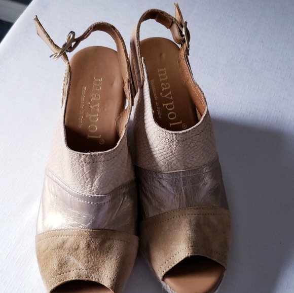 Anthropologie Maypol Colorblock Espadrille Wedges - Picture 2 of 8